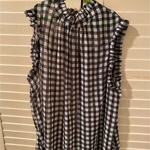 Sleeveless gauze type top size XS